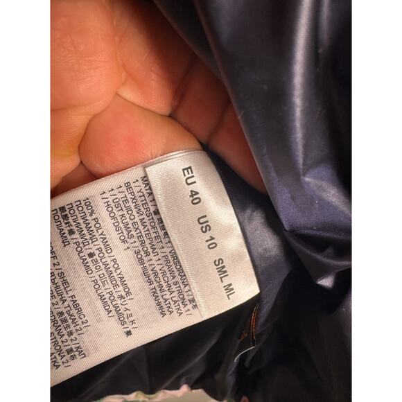 LoveShackFancy Raissa Fire+Ice Floral Puffer Jacket – White & Pink, US 10 - Picture 9 of 11